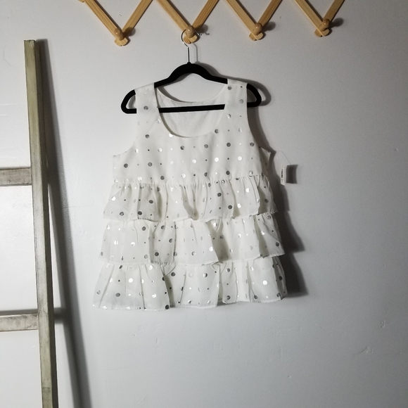 NWT OLD NAVY GIRL'S TIERED TANK TOP SIZE MEDIUM - Picture 1 of 12